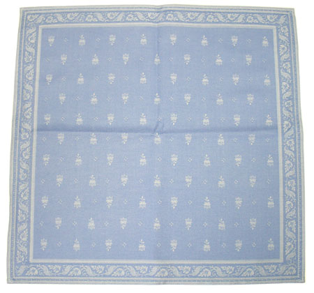 Jacquard tea towel napkin (Marat d'Avignon Durance Azurblue) - Click Image to Close